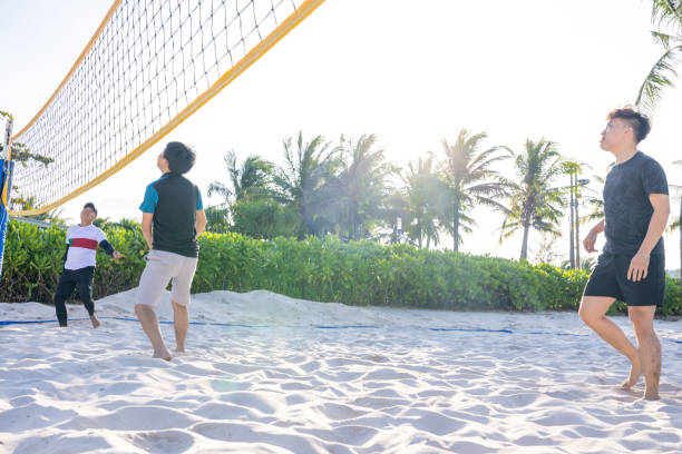 istock Southeast Asians playing beach volley 1459021235