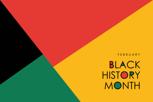 ilustraciones, imágenes clip art, dibujos animados e iconos de stock de celebración del mes de la historia negra. ilustración vectorial diseño gráfico ilustración de stock del mes de la historia negra - black history