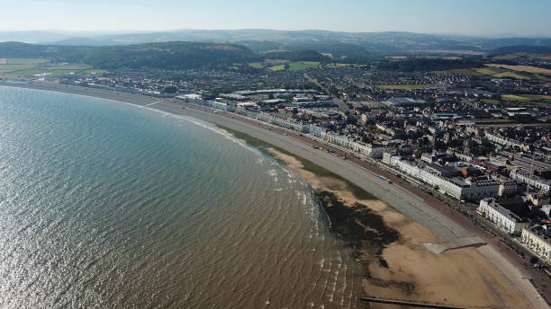 istock Llandudno wales sea front high drone aerial view 1459025808