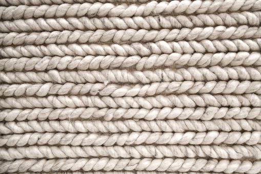 Close up carpet,wool rope pattern.