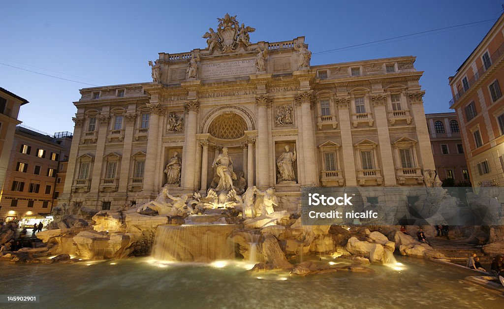 NIK_0394 Trevi Fountain Rome Architecture Stock Photo