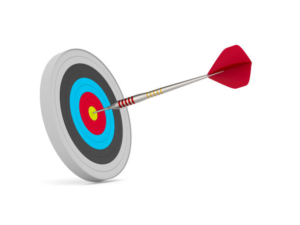 istock dart on white background. Isolated 3D illustration 1459029705