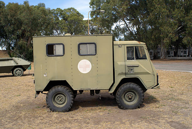 Old military ambulance from the sweden army