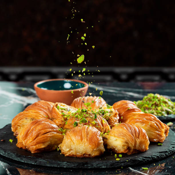 istock Arabian Turkish sweets baklava desserts 1459030622