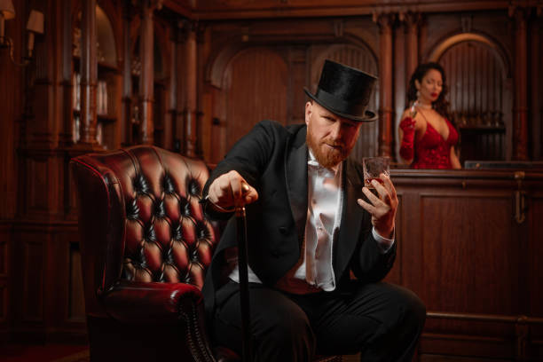 istock A handsome elegant 1920s style gentleman in a luxury stately home 1459030703