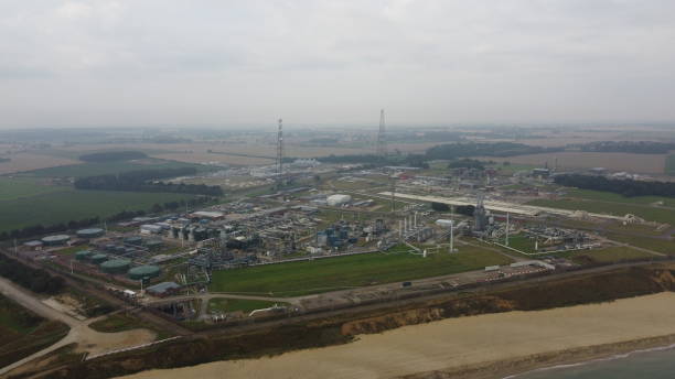 istock Bacton Gas terminal Norfolk England Aerial view 1459031637