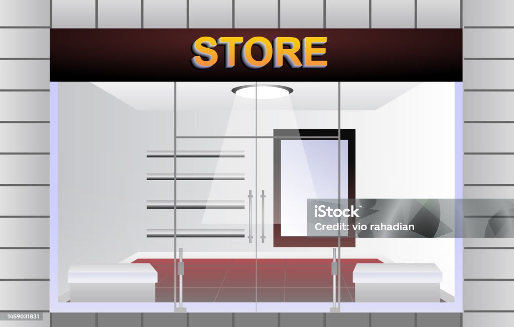Front Store 3 Stock Illustration - Download Image Now - Advertisement ...