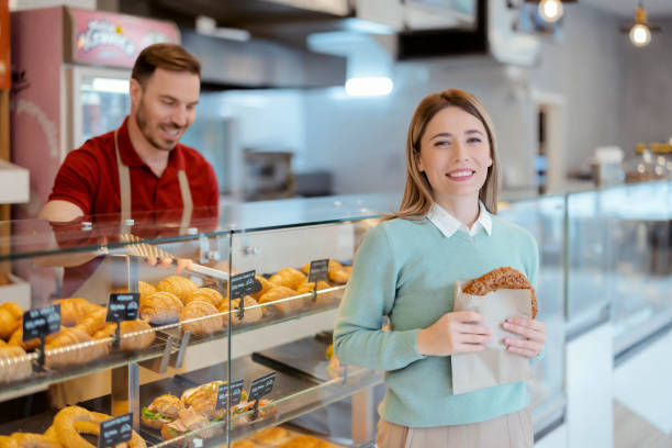 istock Portrait of Female Customer Looking at Camera 1459033267