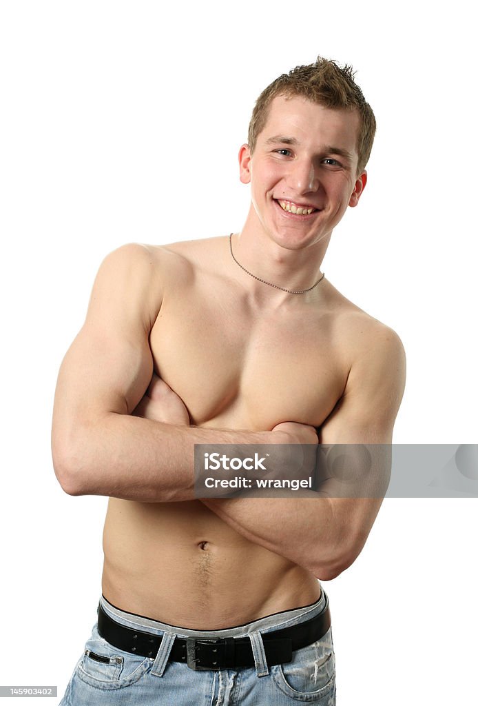 Homem Muscular - Royalty-free Adulto Foto de stock