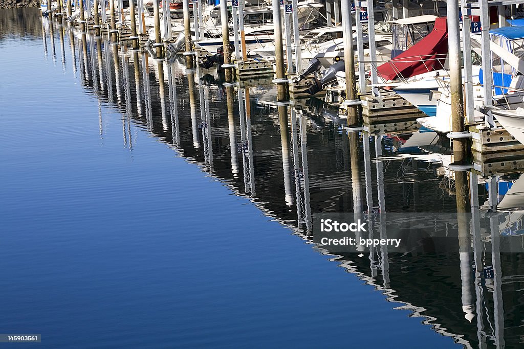 Reflexões de Marina barcos Edmonds Washington - Royalty-free Atividade Recreativa Foto de stock