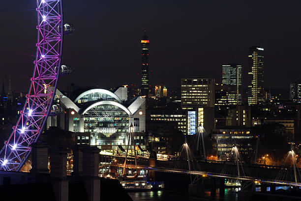 London skyline at night