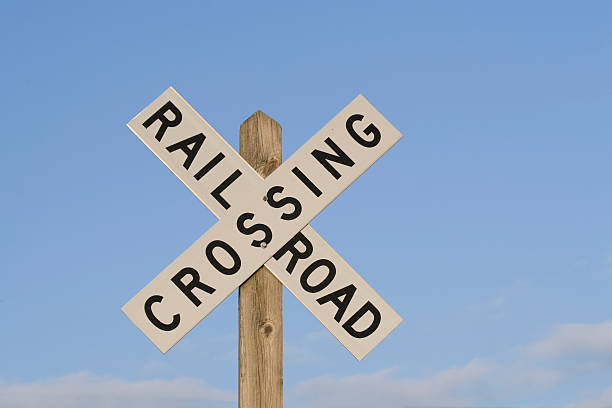 istock Railroad Crossing Sign 145904230