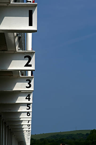 istock row of racing pit garage numbers 145904254