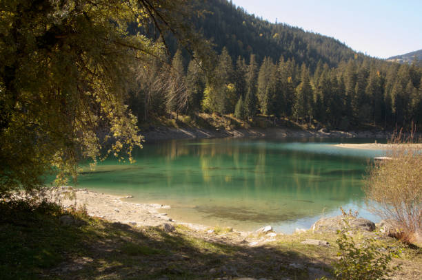istock Teal waters of Lake Cauma in Grisons 1459050533