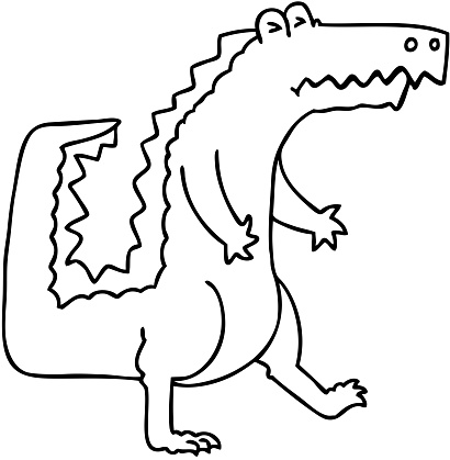 Free download of cute cartoon crocodile vector graphics and illustrations,  page 10