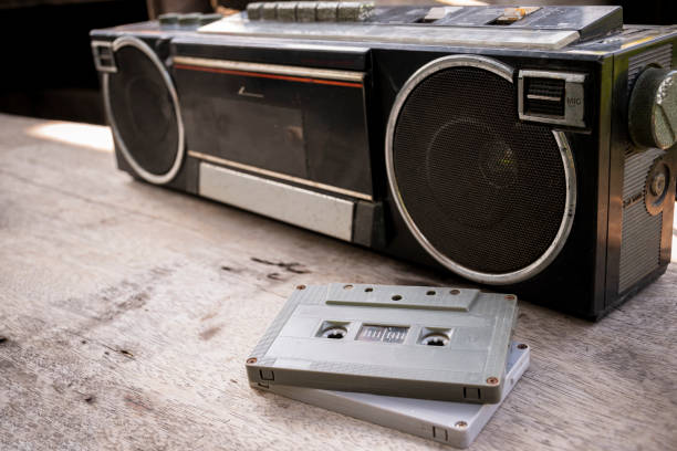 istock Retro radio and cassette tape 1459060200