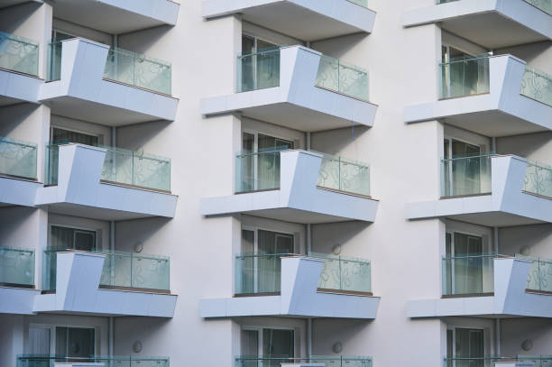istock White building hotel with many terraces 1459060985