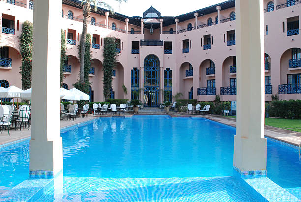istock Moroccan Hotel & Swimming Pool 145906305