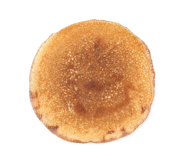 istock One delicious crepe isolated on white, top view 1459066247