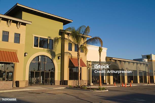 Strip Mall Stock Photo - Download Image Now - Strip Mall, Architecture, Building Exterior