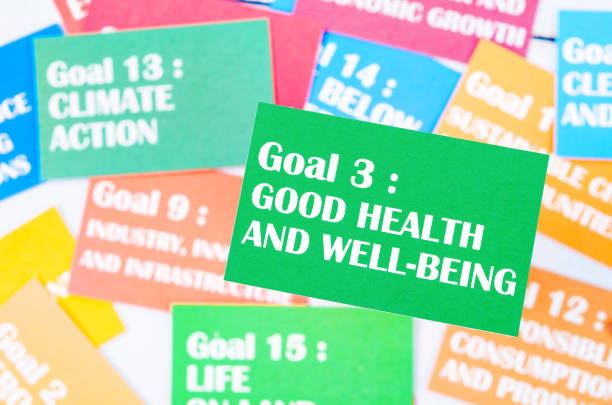 istock The Goal 3 : Good Health and Well - Being. The SDGs 17 development goals environment. Environment Development concepts. 1459071402