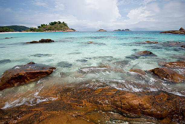 Ilha & Praia - fotografia de stock