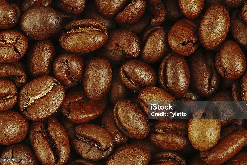 Grãos de café de fundo - Foto de stock de Acordar royalty-free