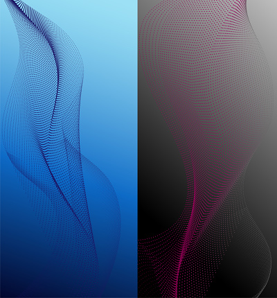 abstract background on gradient background with transition, mobile phone wallpaper