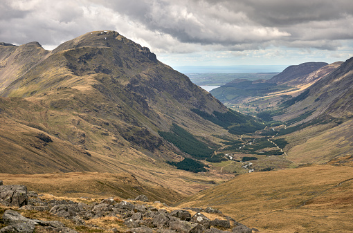 Looking towards Pillar and Ennerdale Water from Brandreth.