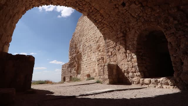 Kerak Castle is a large crusader castle located in Jordan