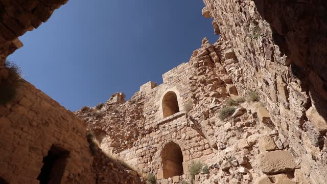 Kerak Castle is a large crusader castle located in Jordan