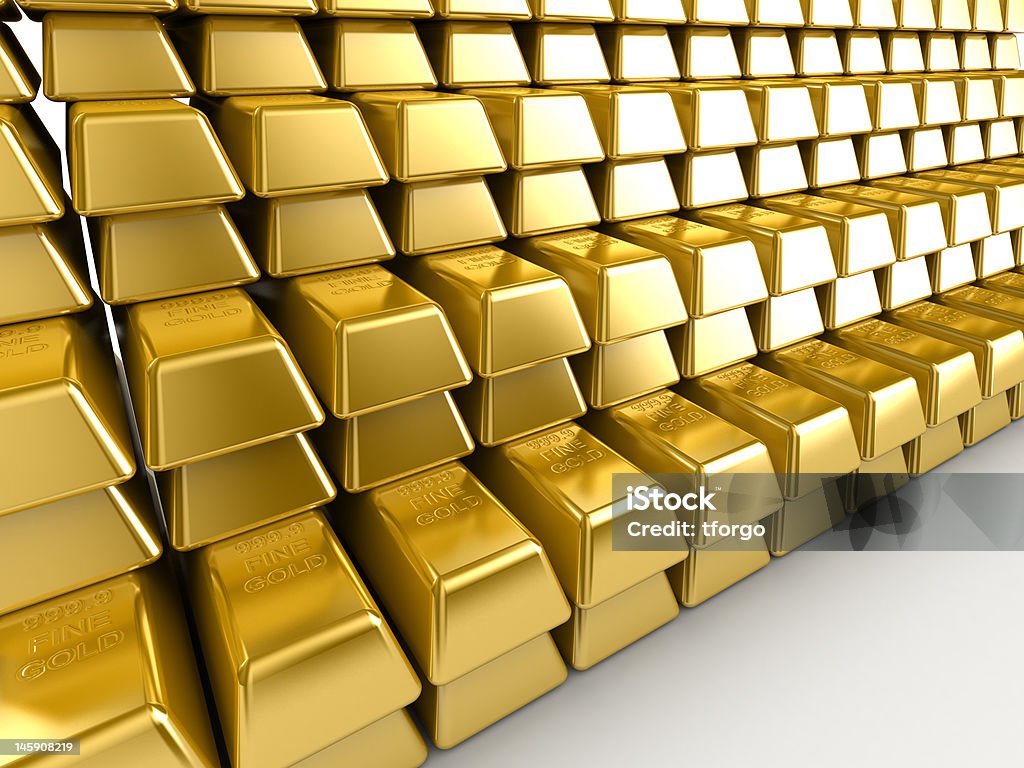 Gold Bars Business Stock Photo