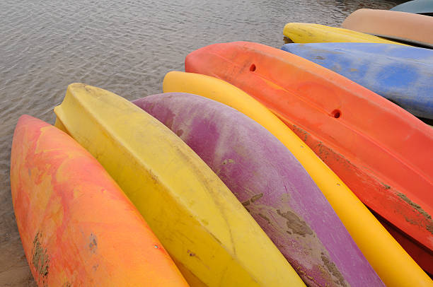 istock Canoes on the lake shore 145908758