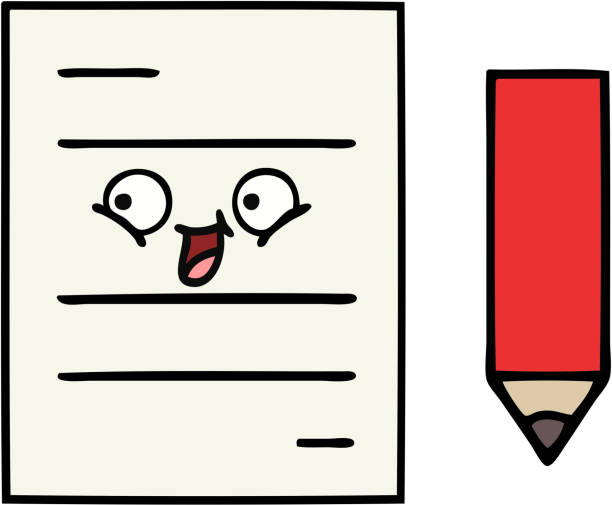 Cute Cartoon Of A Test Paper Stock Illustration - Download Image Now - Art, Art Product, Cartoon - iStock Cute Cartoon Of A Test Paper Stock Illustration - Download Image Now - Art, Art Product, Cartoon - iStock