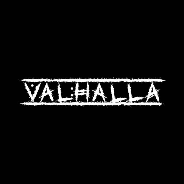 ilustrações de stock, clip art, desenhos animados e ícones de runic valhalla word background - pattern information medium technology backgrounds