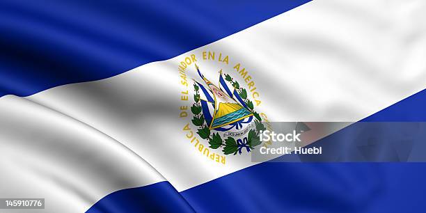 Foto de Bandeira De El Salvador e mais fotos de stock de Bandeira - Bandeira, El Salvador, Forma