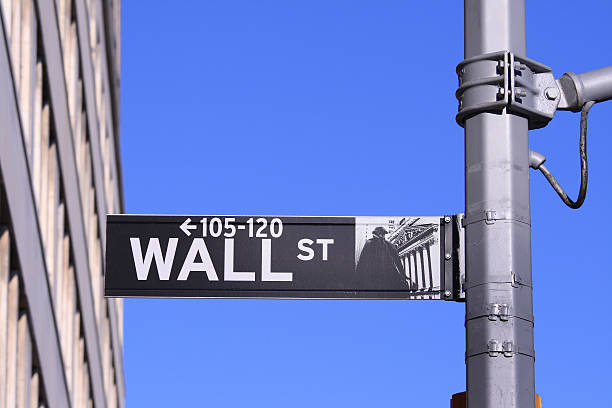 istock Wallstreet sign financial district 145910789