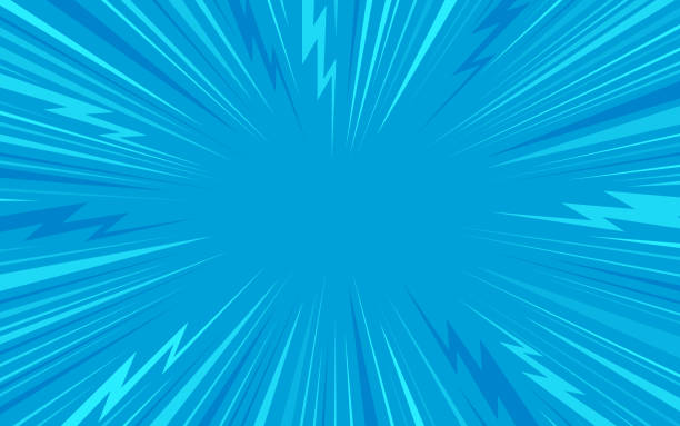 синий взрыв взрыв волнение фон - zapping stock illustrations