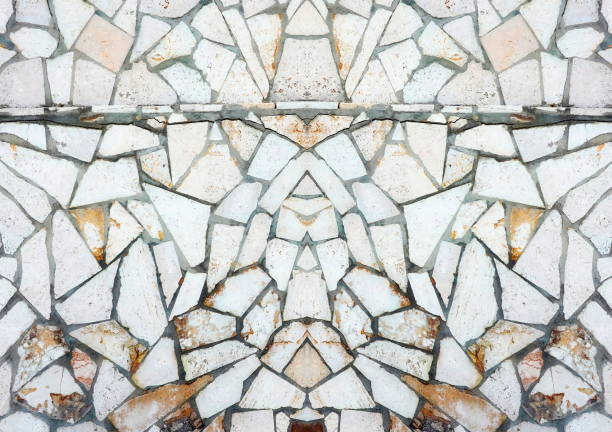 istock Vintage Paving Tiled Surface. Weathered Ancient Floor. Antique Stucco Wall. Old Ceiling. Distressed Texture. Symmetrical Web Banner 1459109671
