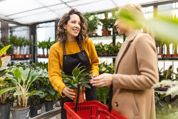 istock Woman at a garden center 1459110294