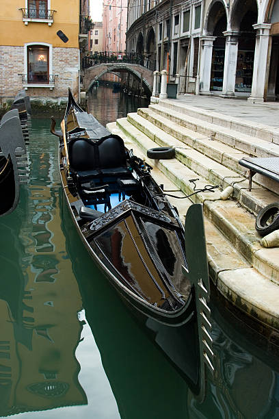 Gondola on the parking stock photo