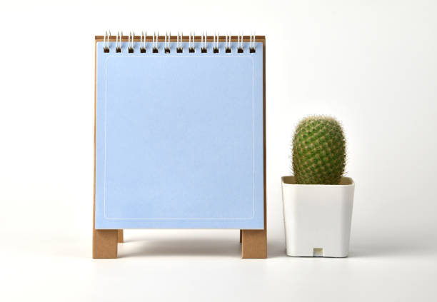 paper for writing important messages on a white background - spiral notebook imagens e fotografias de stock