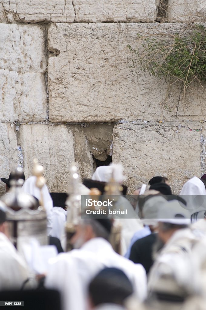 Westliche Mauer während der Pessach-Zeit - Lizenzfrei David - Biblische Figur Stock-Foto