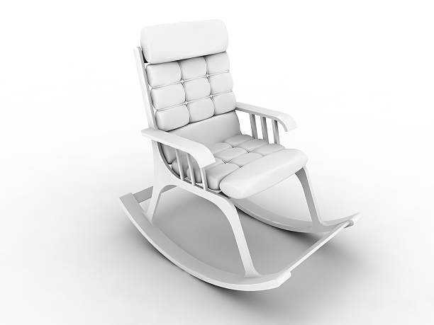 Armchair rocking chair stock photo