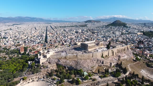 Athens Acropolis aerial view