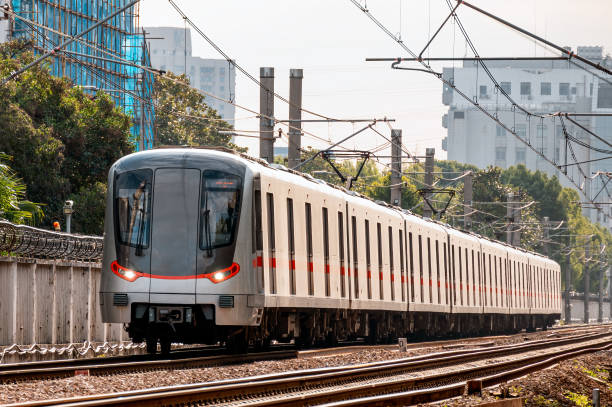 istock A subway train exiting an underground tunnel 1459118762