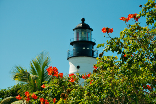 A lighthouse in Key West, Florida.