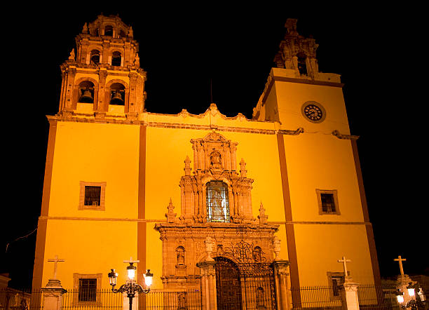 istock Basilica Guanajuato Mexico at night 145912162