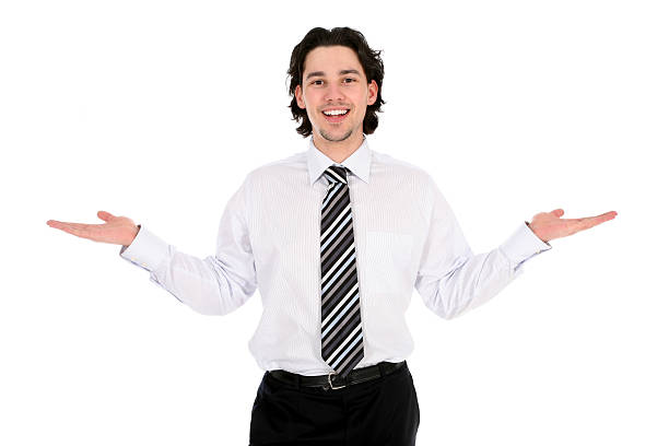 istock Businessman with his arms outstretched 145912173