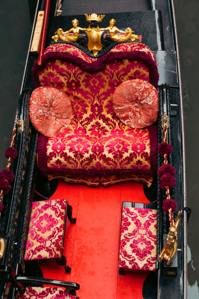 istock Gondola on a canal in Venice in Italy 1459122995